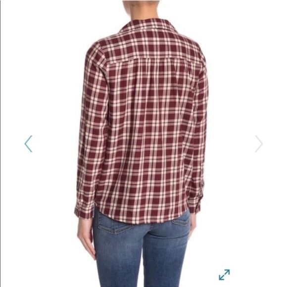 MADEWELL | Arian Plaid Long Sleeve NWT - Picture 2 of 7